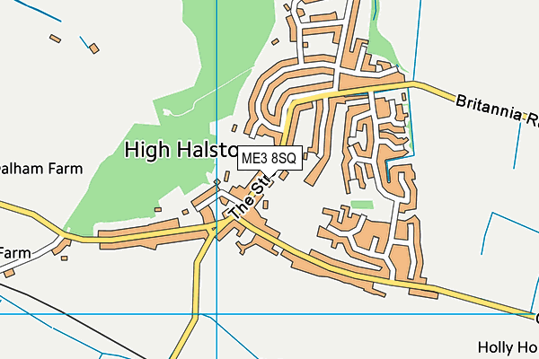 High Halstow Sports Field map (ME3 8SQ) - OS VectorMap District (Ordnance Survey)