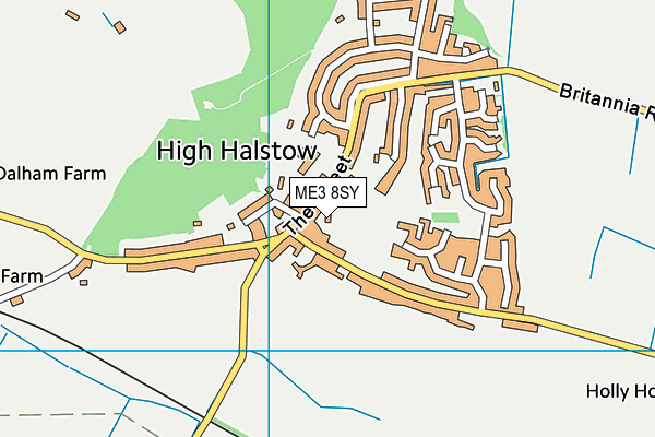 ME3 8SY map - OS VectorMap District (Ordnance Survey)