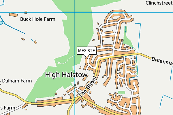 High Halstow Primary Academy map (ME3 8TF) - OS VectorMap District (Ordnance Survey)