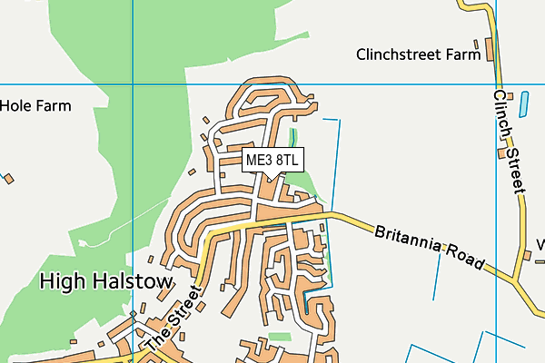 ME3 8TL map - OS VectorMap District (Ordnance Survey)