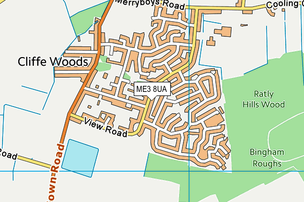 ME3 8UA map - OS VectorMap District (Ordnance Survey)