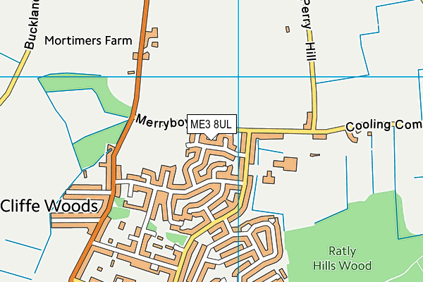 ME3 8UL map - OS VectorMap District (Ordnance Survey)