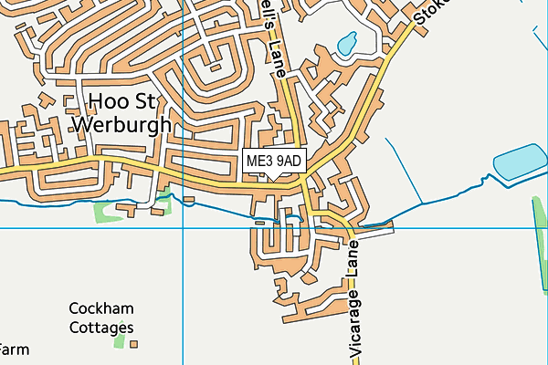 ME3 9AD map - OS VectorMap District (Ordnance Survey)