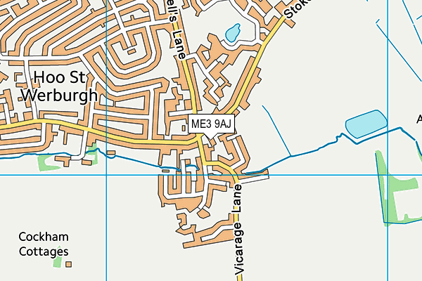 ME3 9AJ map - OS VectorMap District (Ordnance Survey)