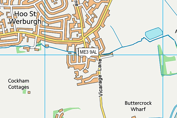 ME3 9AL map - OS VectorMap District (Ordnance Survey)