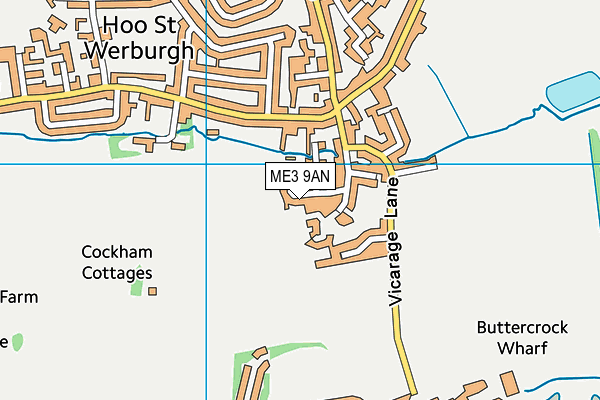 ME3 9AN map - OS VectorMap District (Ordnance Survey)