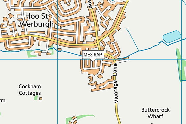 ME3 9AP map - OS VectorMap District (Ordnance Survey)