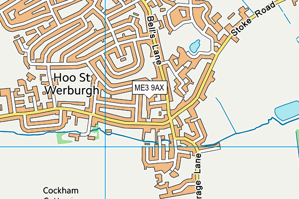 Sturdee Sports And Social Club (Closed) map (ME3 9AX) - OS VectorMap District (Ordnance Survey)