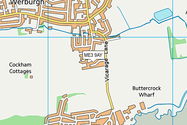 ME3 9AY map - OS VectorMap District (Ordnance Survey)