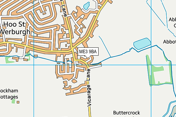 ME3 9BA map - OS VectorMap District (Ordnance Survey)