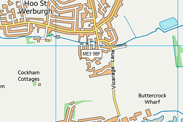 ME3 9BF map - OS VectorMap District (Ordnance Survey)
