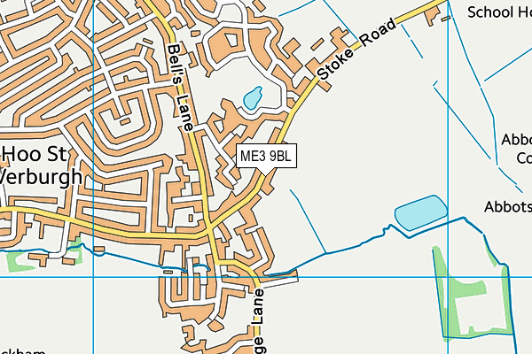 ME3 9BL map - OS VectorMap District (Ordnance Survey)