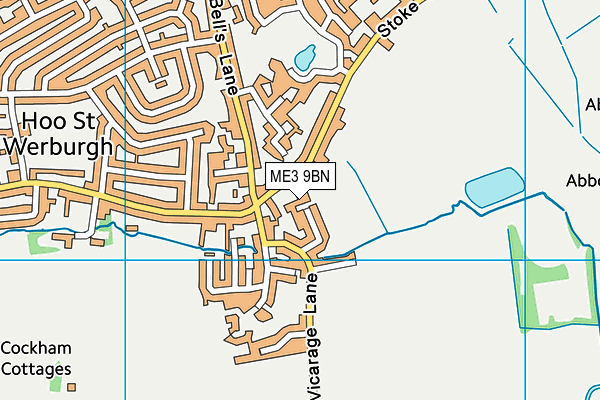 ME3 9BN map - OS VectorMap District (Ordnance Survey)