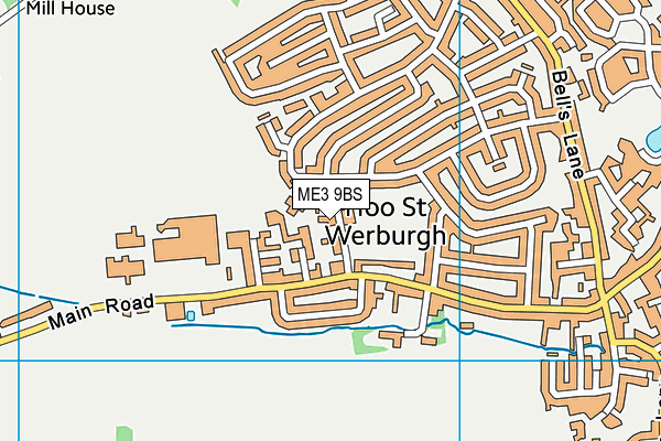 ME3 9BS map - OS VectorMap District (Ordnance Survey)