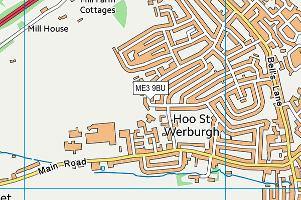 ME3 9BU map - OS VectorMap District (Ordnance Survey)