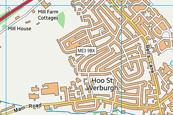 ME3 9BX map - OS VectorMap District (Ordnance Survey)