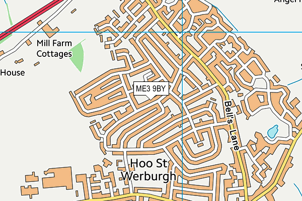 ME3 9BY map - OS VectorMap District (Ordnance Survey)