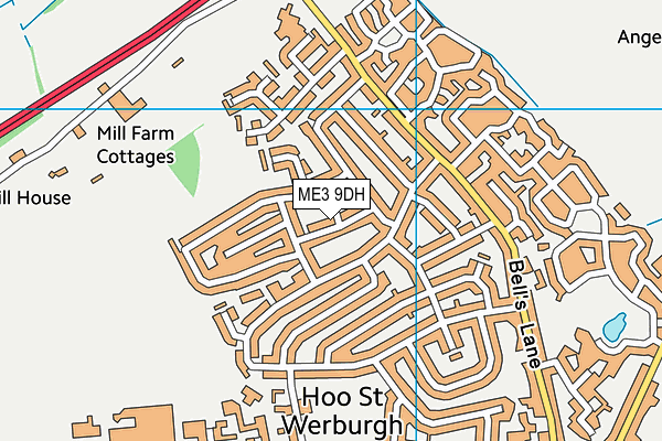 ME3 9DH map - OS VectorMap District (Ordnance Survey)