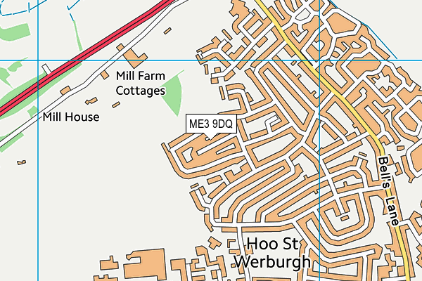ME3 9DQ map - OS VectorMap District (Ordnance Survey)