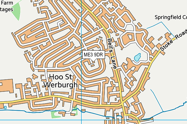 ME3 9DR map - OS VectorMap District (Ordnance Survey)