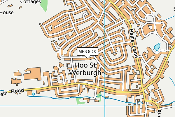 ME3 9DX map - OS VectorMap District (Ordnance Survey)