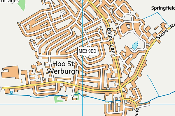 ME3 9ED map - OS VectorMap District (Ordnance Survey)