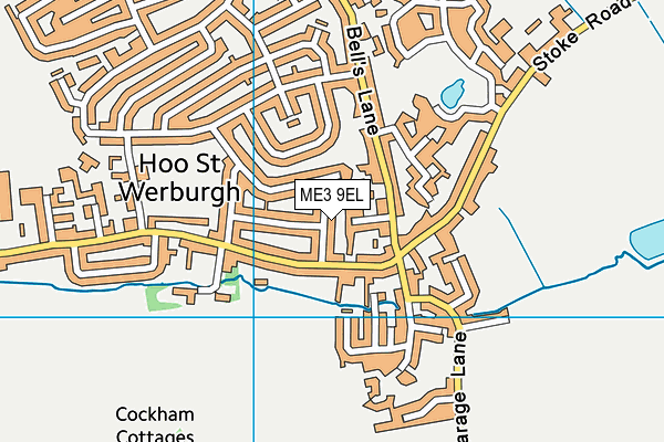 ME3 9EL map - OS VectorMap District (Ordnance Survey)