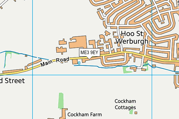 Hoo Sports Centre map (ME3 9EY) - OS VectorMap District (Ordnance Survey)
