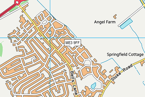 ME3 9FF map - OS VectorMap District (Ordnance Survey)