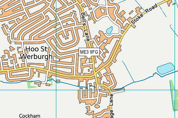 ME3 9FG map - OS VectorMap District (Ordnance Survey)
