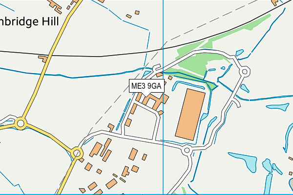 ME3 9GA map - OS VectorMap District (Ordnance Survey)