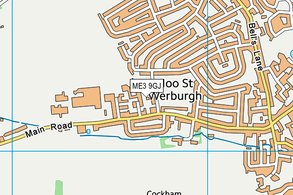 ME3 9GJ map - OS VectorMap District (Ordnance Survey)