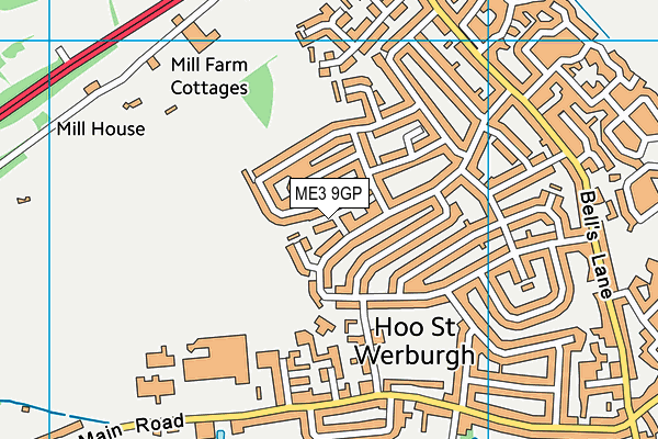 ME3 9GP map - OS VectorMap District (Ordnance Survey)