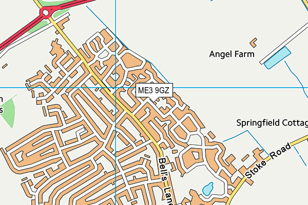 ME3 9GZ map - OS VectorMap District (Ordnance Survey)