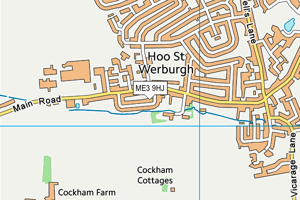 ME3 9HJ map - OS VectorMap District (Ordnance Survey)