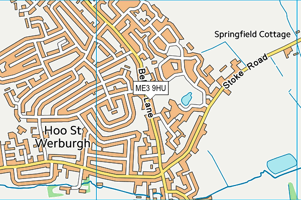 ME3 9HU map - OS VectorMap District (Ordnance Survey)