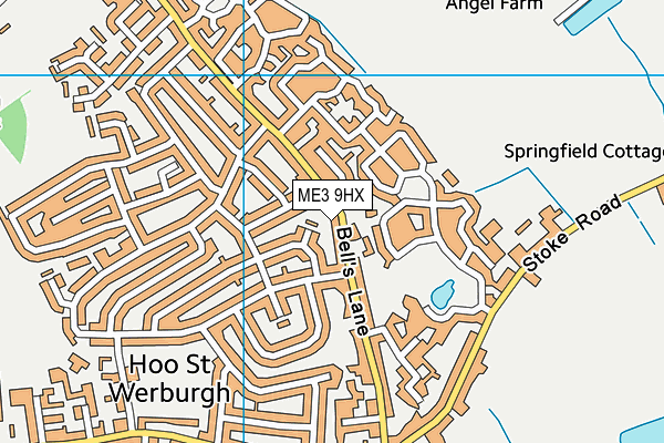 ME3 9HX map - OS VectorMap District (Ordnance Survey)