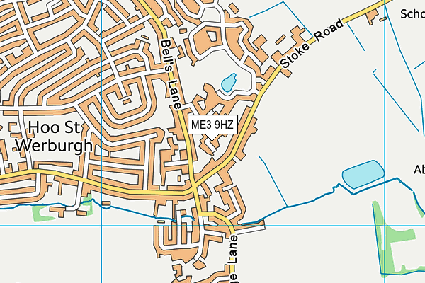 ME3 9HZ map - OS VectorMap District (Ordnance Survey)