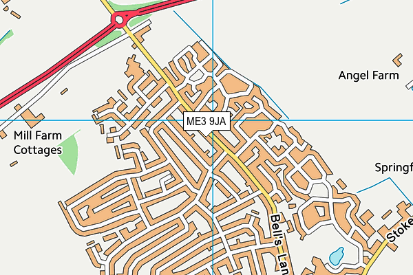 ME3 9JA map - OS VectorMap District (Ordnance Survey)