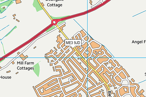 ME3 9JD map - OS VectorMap District (Ordnance Survey)
