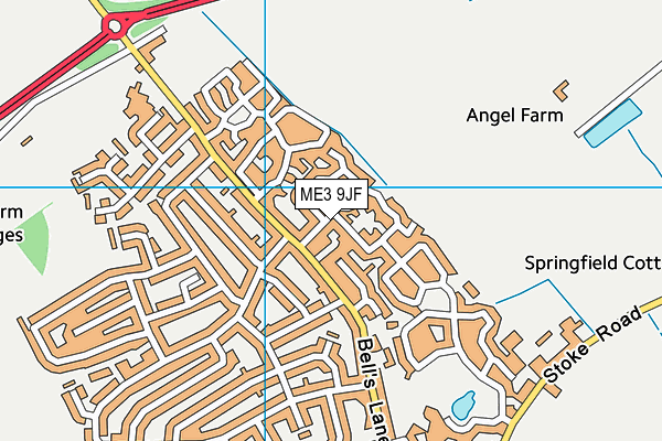 ME3 9JF map - OS VectorMap District (Ordnance Survey)