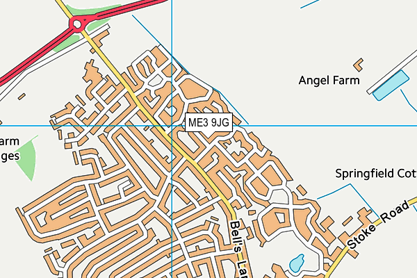 ME3 9JG map - OS VectorMap District (Ordnance Survey)