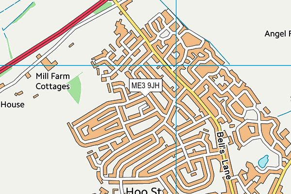 ME3 9JH map - OS VectorMap District (Ordnance Survey)
