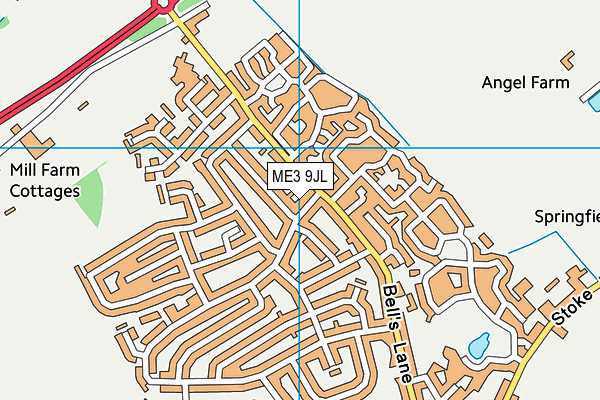ME3 9JL map - OS VectorMap District (Ordnance Survey)