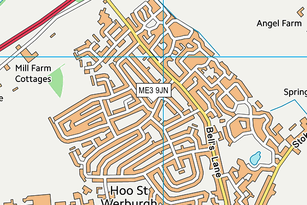 ME3 9JN map - OS VectorMap District (Ordnance Survey)