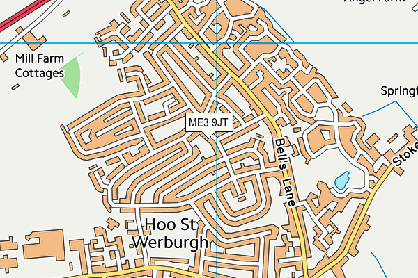 ME3 9JT map - OS VectorMap District (Ordnance Survey)