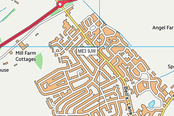 ME3 9JW map - OS VectorMap District (Ordnance Survey)
