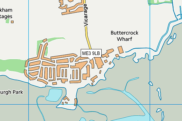 ME3 9LB map - OS VectorMap District (Ordnance Survey)