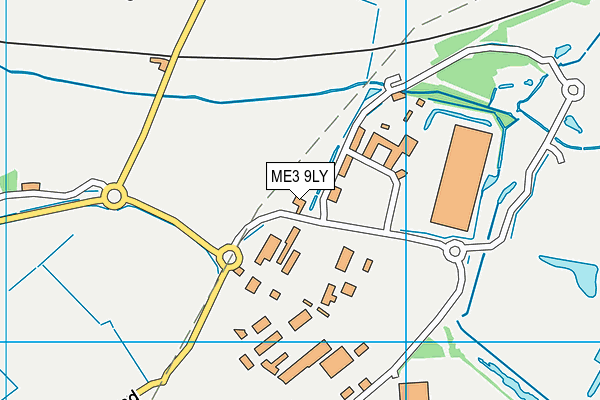 ME3 9LY map - OS VectorMap District (Ordnance Survey)