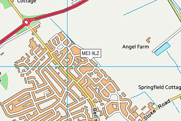 ME3 9LZ map - OS VectorMap District (Ordnance Survey)